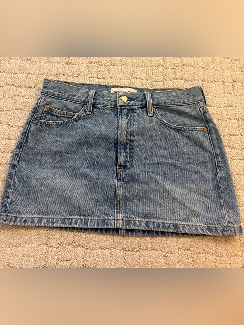 Denim Forum The ‘90s Ricci Micro Denim Skirt